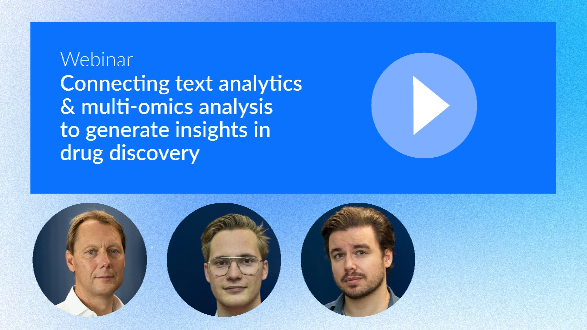 Connecting text analytics & multi-omics analysis to generate insights in drug discovery